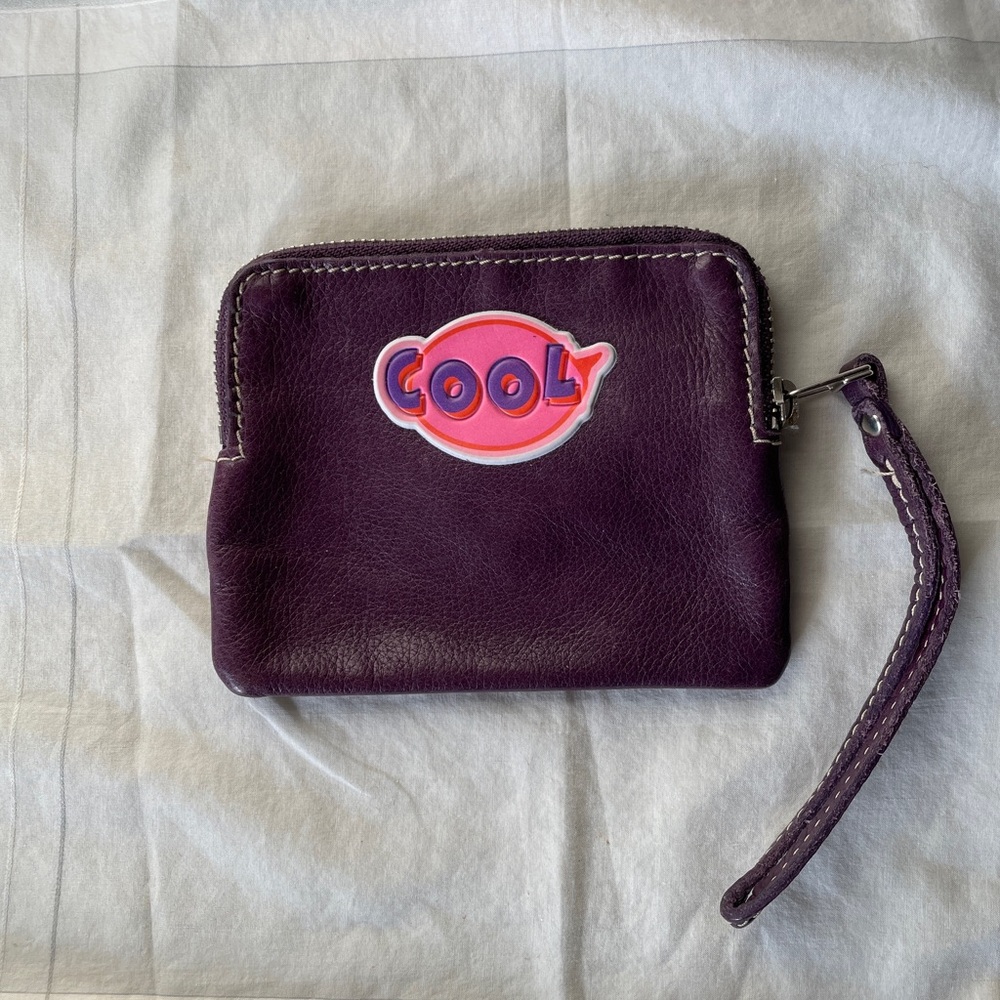 ROOTS Genuine Leather Zip Pouch